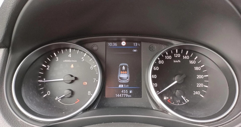 Nissan Qashqai cena 66600 przebieg: 144779, rok produkcji 2018 z Rawa Mazowiecka małe 301